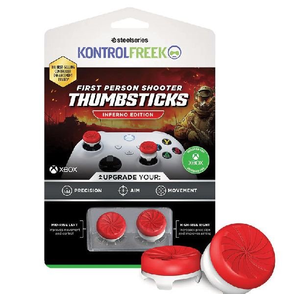Kontrolfreek Inferno Performance Thumbsticks made for Xbox Series X|S, Xbox One, red Kontrolfreek Inferno Performance Thumbsticks made for Xbox Series X|S, Xbox One, red