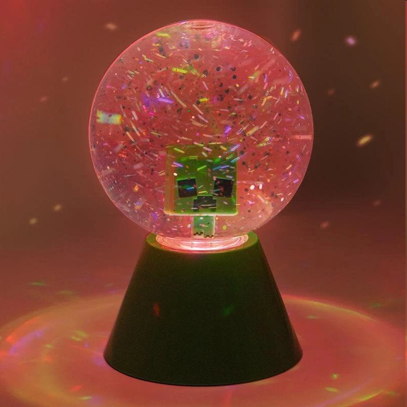 Lampa Creeper Glitter Ball (Minecraft)