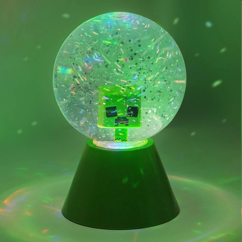 Lampa Creeper Glitter Ball (Minecraft)