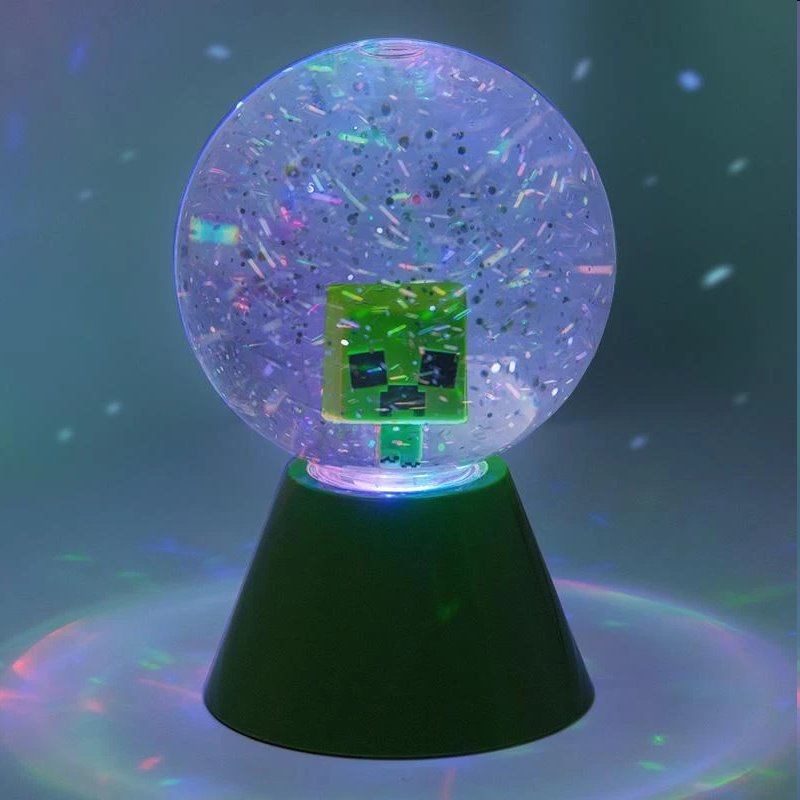 Lampa Creeper Glitter Ball (Minecraft)