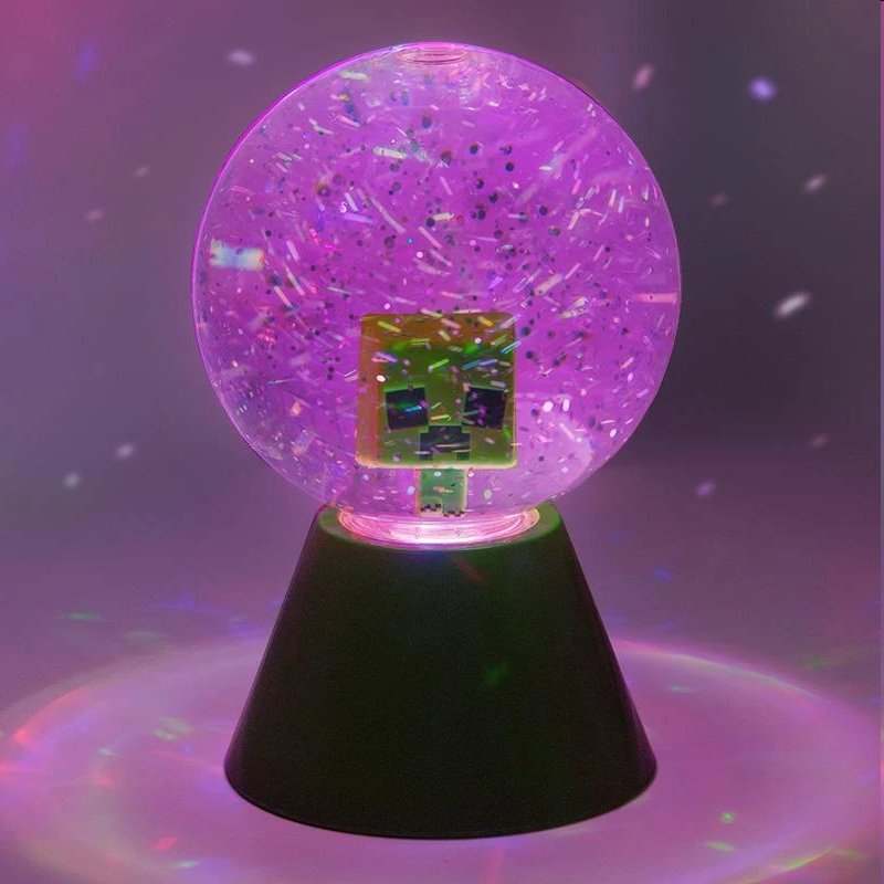 Lampa Creeper Glitter Ball (Minecraft)
