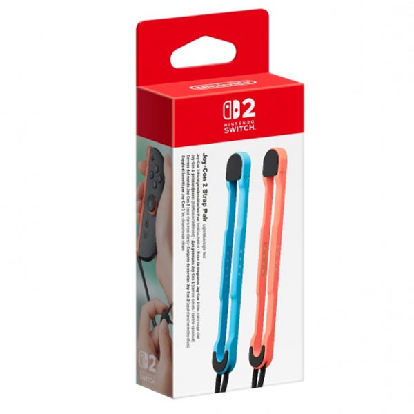 Nintendo Switch 2 Joy-Con 2 Strap, Light Blue/Light Red Nintendo Switch 2 Joy-Con 2 Strap, Light Blue/Light Red