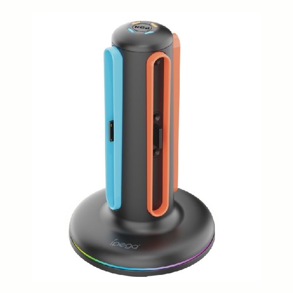 Nabíjacia stanca iPega SW2052 pre Nintendo Switch 2 Joy-con s RGB, čierna