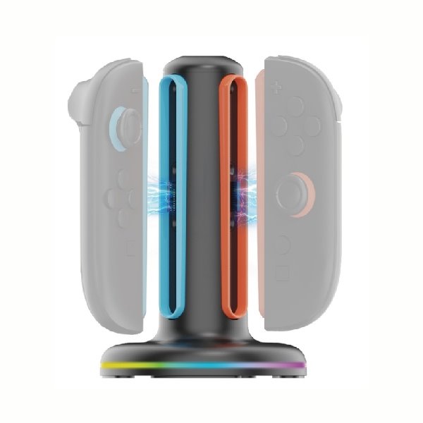 Nabíjacia stanca iPega SW2052 pre Nintendo Switch 2 Joy-con s RGB, čierna
