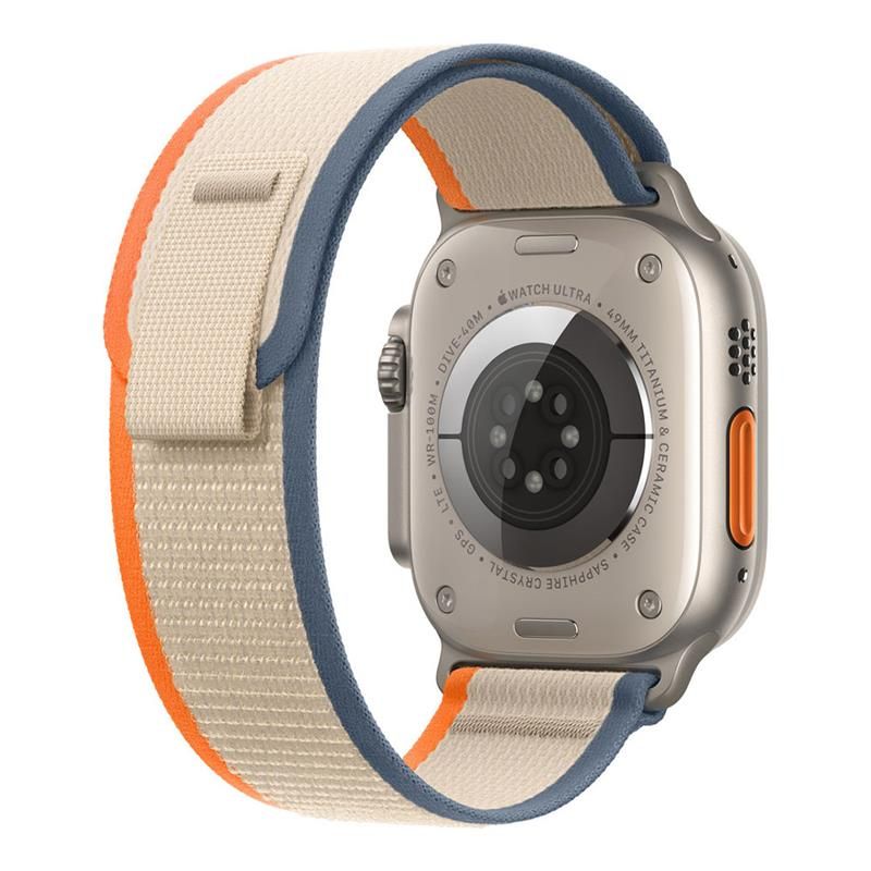 Apple Watch 49mm Orange/Beige Trail Loop - M/L