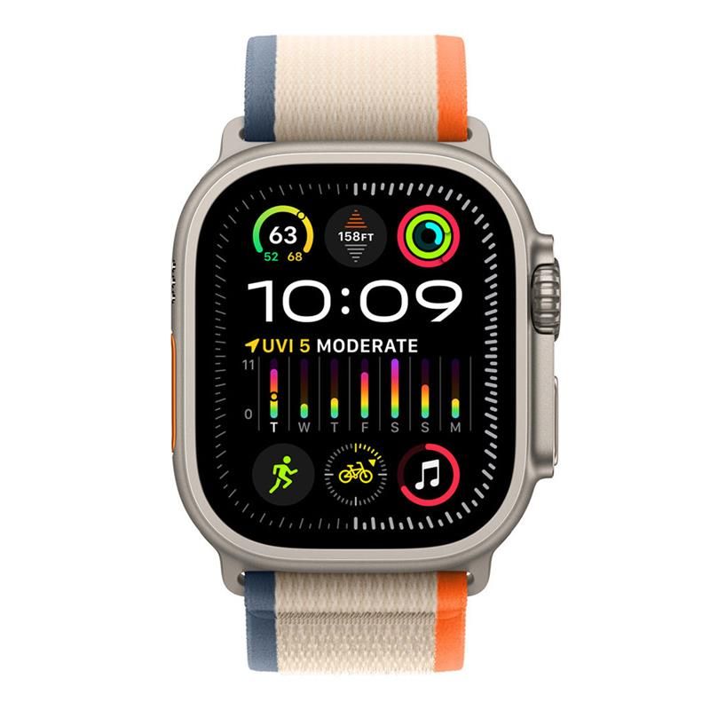 Apple Watch 49mm Orange/Beige Trail Loop - M/L