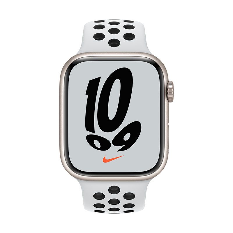 Apple Watch Nike Series 7 GPS 45mm puzdro z hviezdne bieleho hliníka *Trieda A*