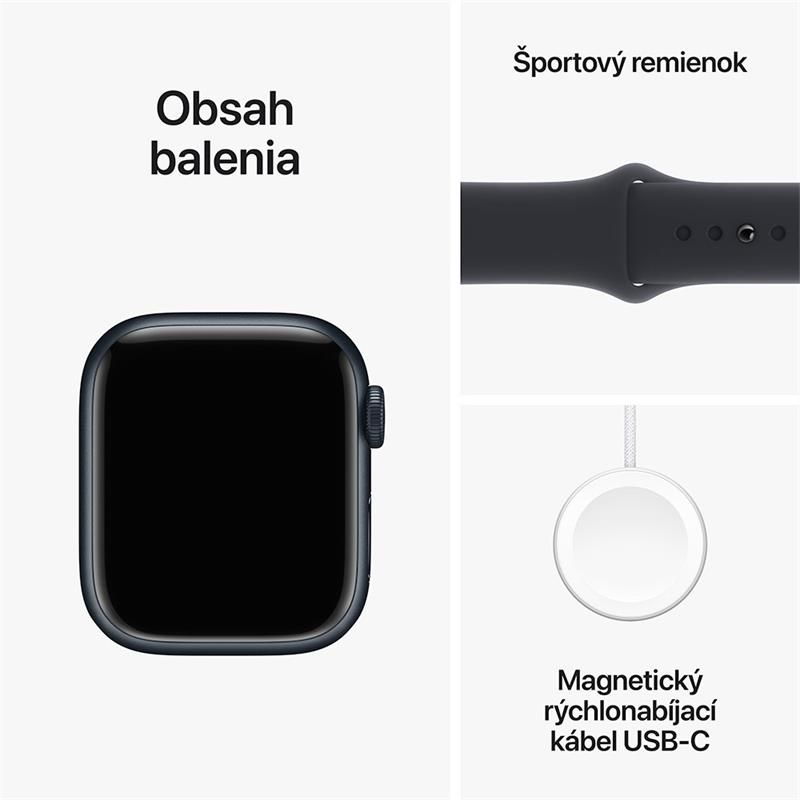 Apple Watch Series 9 GPS 45mm puzdro z temne atramentového hliníka *Nový z výkupu*