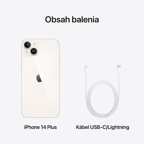iPhone 14 Plus 128 GB hviezdna biela *Trieda A*