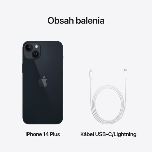 iPhone 14 Plus 256 GB polnočná *Nový z výkupu* iPhone 14 Plus 256 GB polnočná *Nový z výkupu*