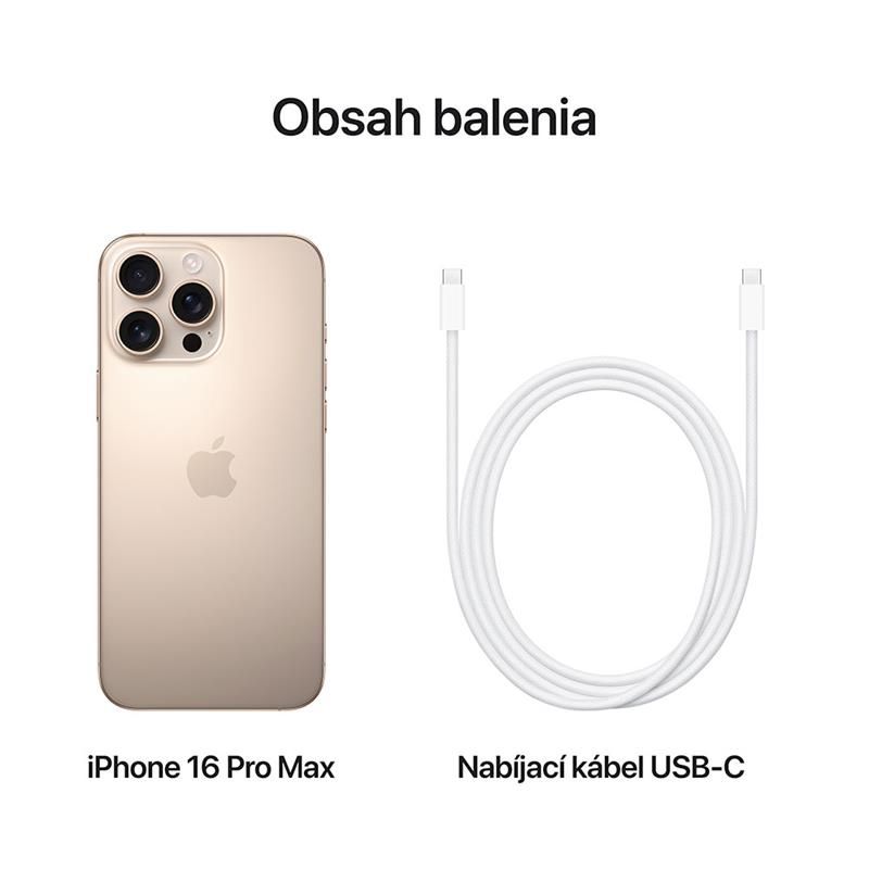 iPhone 16 Pro Max 256 GB púštny titán *Rozbalený*