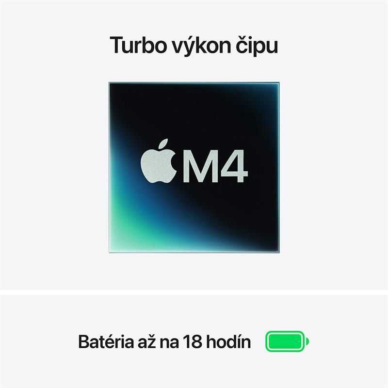 MacBook Air 13" Apple M4 10C CPU 8C GPU 16GB 256GB Polnočný SK