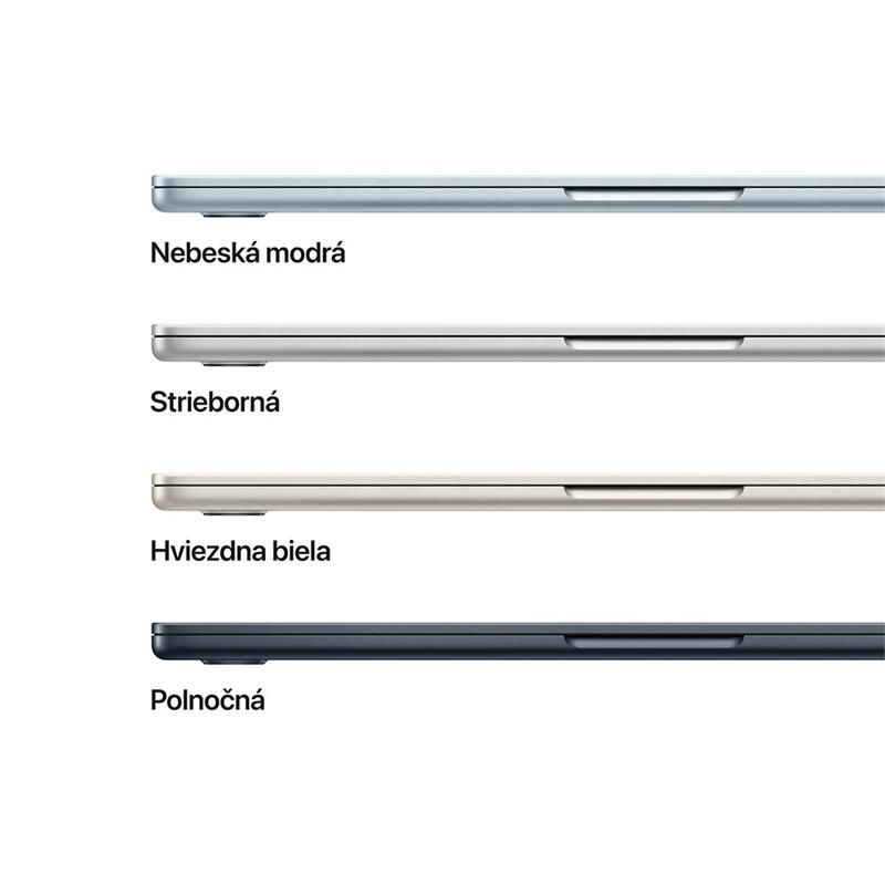 MacBook Air 13" Apple M4 10C CPU 8C GPU 16GB 256GB Polnočný SK