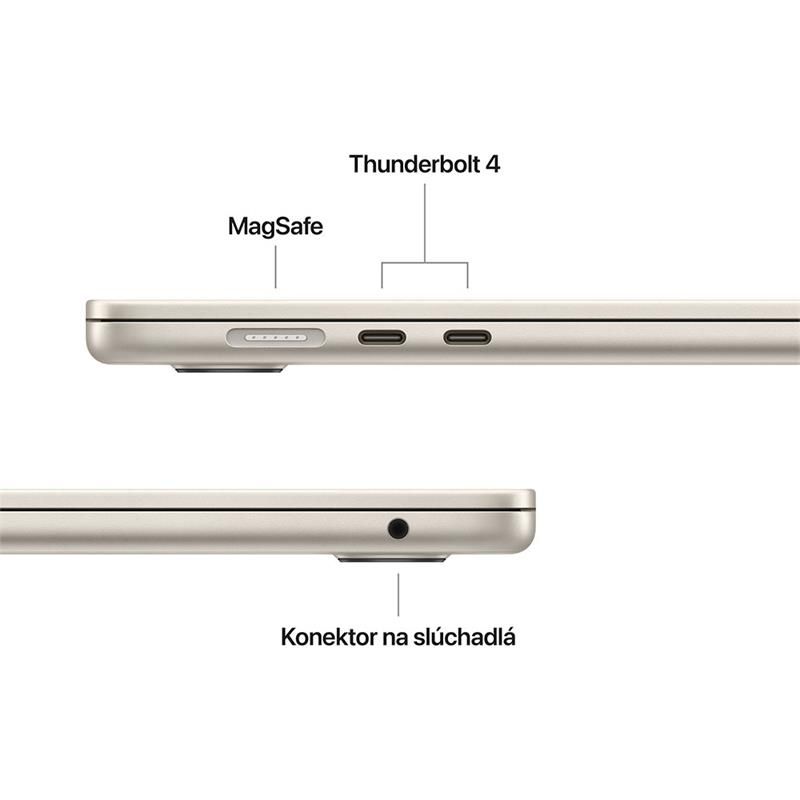 MacBook Air 15" Apple M4 10C CPU 10C GPU 24GB 512GB Hviezdny biely SK