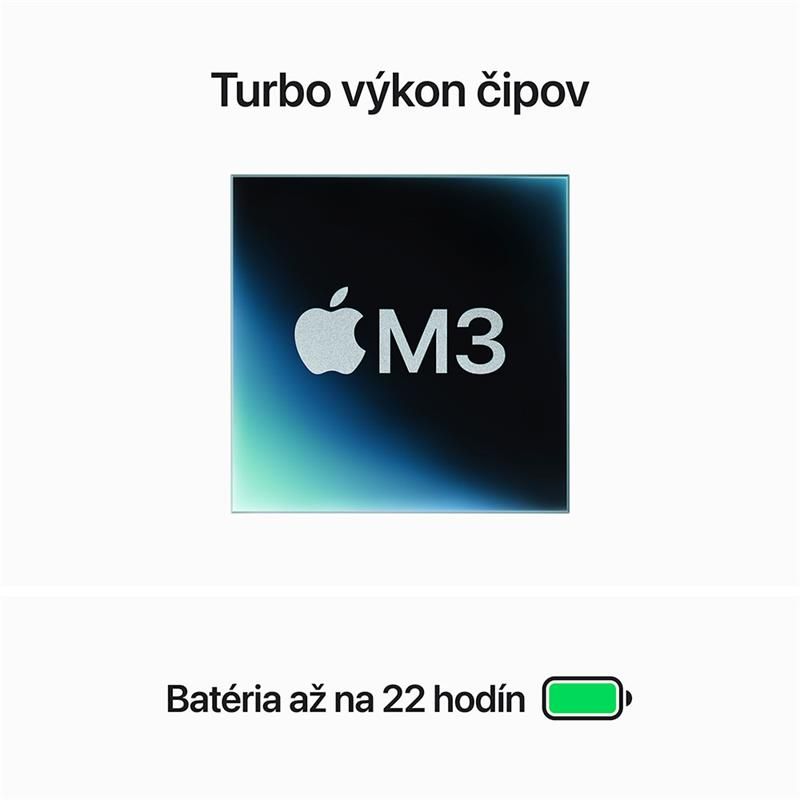 MacBook Pro 14" Apple M3 8C CPU 10C GPU 8GB 1TB Kozmický sivý SK