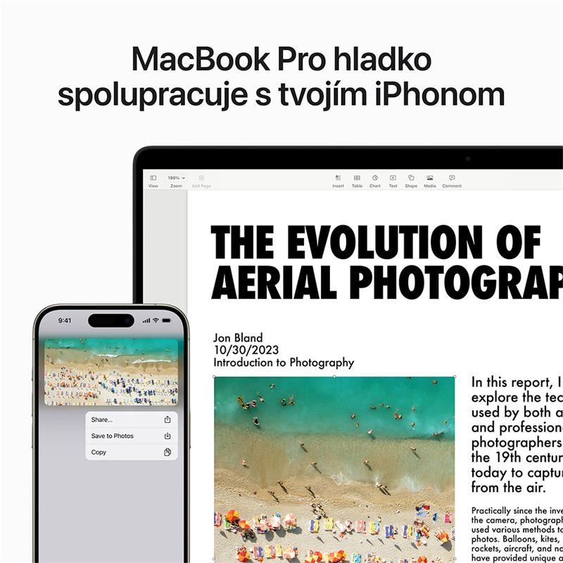 MacBook Pro 14" Apple M3 8C CPU 10C GPU 8GB 1TB Kozmický sivý SK