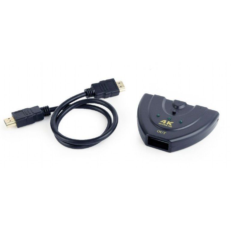 Cablexpert HDMI switch 3:1  -> 3x vstup  1x výstup