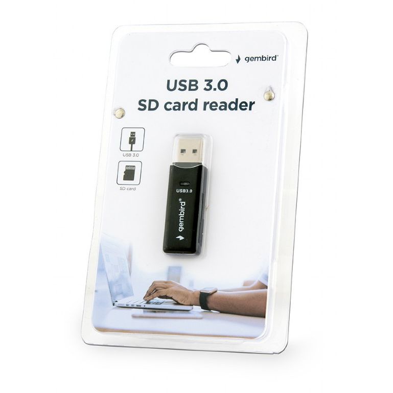 Čítačka kariet USB 3.0, mini design, UHB-CR3-01, GEMBIRD