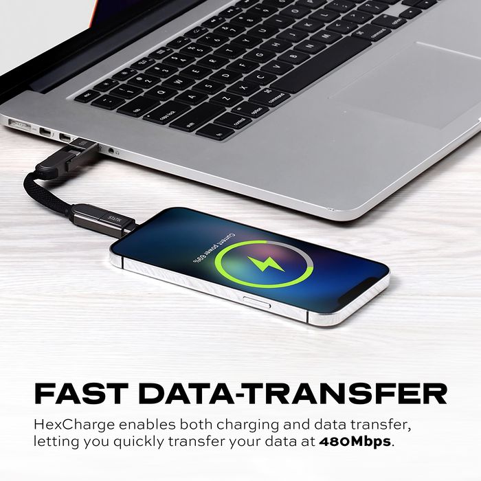 KeySmart Statik HexCharge - univerzálny USB kábel