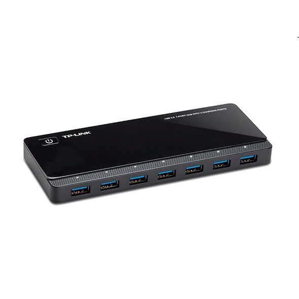 tp-link UH720, USB 3.0, 7 portový Hub, 2x nabíjací port 2.4A Max, desktop prevedenie, napájací adaptér 12V/4.0A