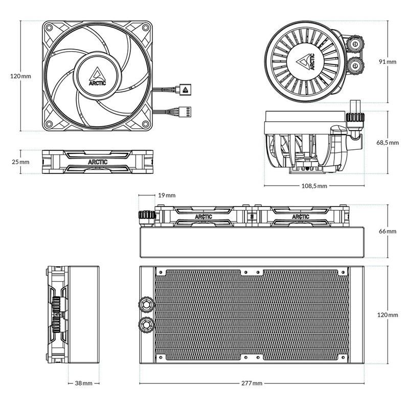 Arctic chladič CPU Liquid Freezer III Pro 240