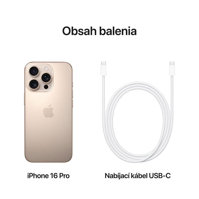 iPhone 16 Pro 128 GB púštny titán *Rozbalený*