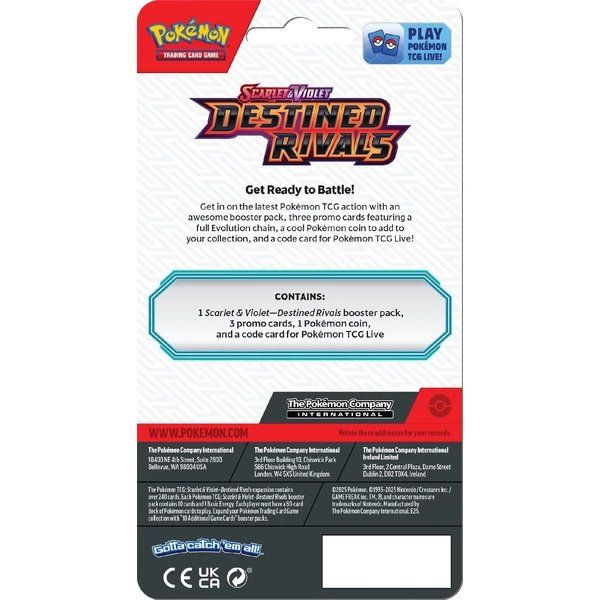 Kartová hra Pokémon TCG: Scarlet & Violet Destined Rivals Premium Checklane Blister Togekiss (Pokémon)