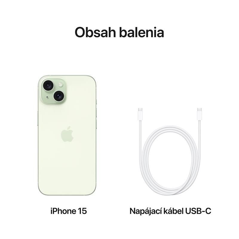 Apple iPhone 15 128 GB zelená *Trieda B*