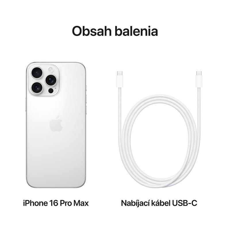 Apple iPhone 16 Pro Max 256 GB biely titán *Trieda C*