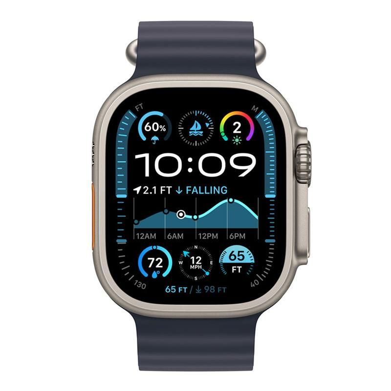 Apple Watch 49mm Navy Ocean Band Extension - Natural Titanium Finish *Rozbalený*