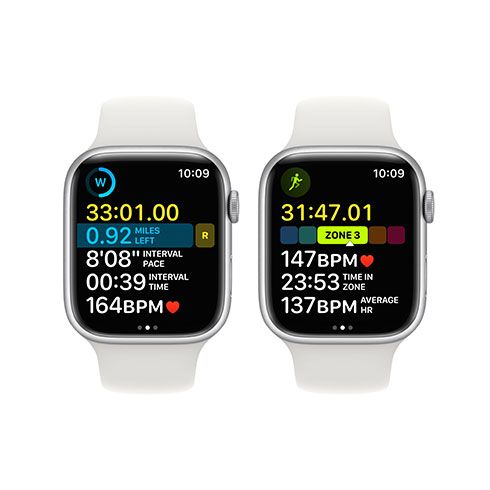 Apple Watch Series 8 GPS 45mm puzdro zo strieborného hliníka *Použitý s DPH - Trieda C*