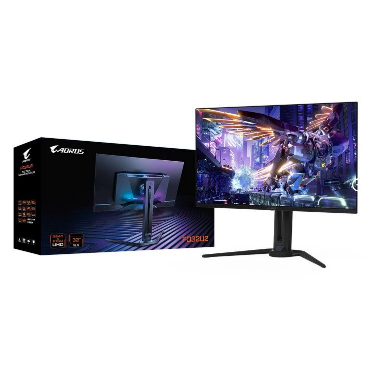 GIGABYTE LCD AORUS FO32U2 GAMING Monitor 32" UHD 3840x2160, OLED, 240Hz, Speakers, 2xHDMI, DP, USB-C, USB 3.2 KVM