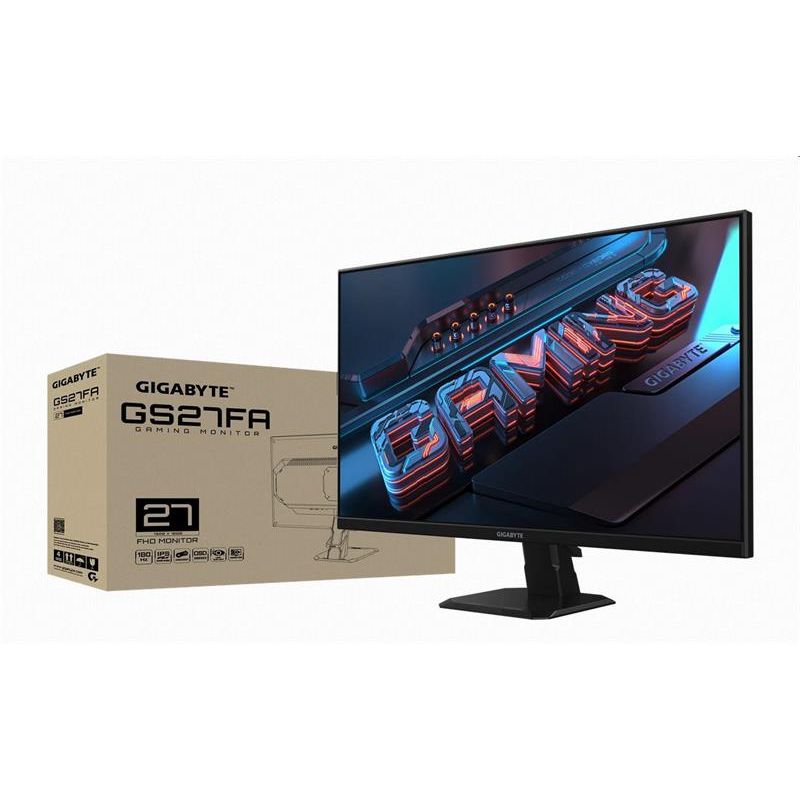 GIGABYTE LCD GS27FA GAMING Monitor 27" FHD, IPS, 180Hz, AMD FreeSync Premium, 2xHDMI, DP ROZBALENÝ