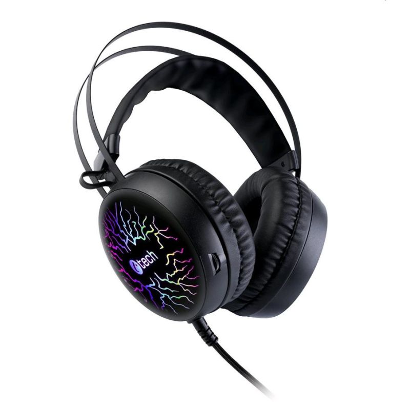 Herná sluchátka C-TECH Astro (GHS-16), casual gaming, LED, 7 farebné podsvietenie