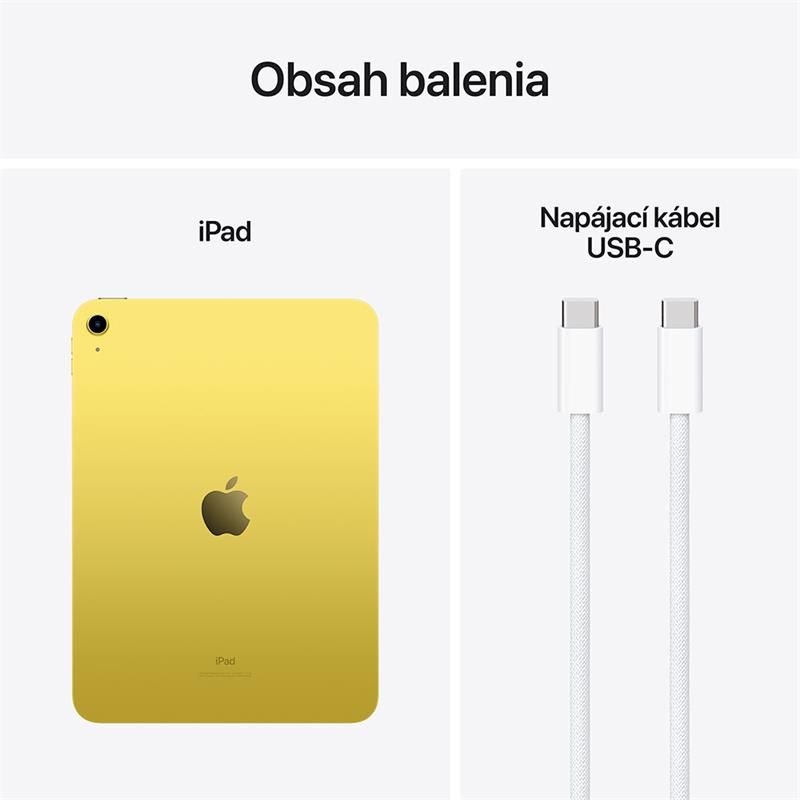 iPad 10.9" Wi-Fi 256GB Žltý (10. gen.)
