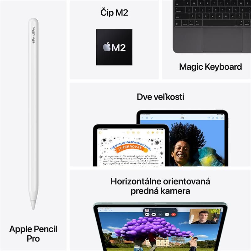 iPad Air 13" Wi-Fi 128GB Fialový (2024) *Vystavený*