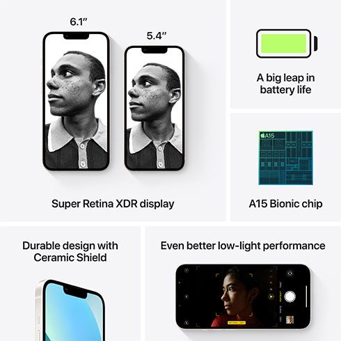 iPhone 13 128 GB hviezdna biela *Použitý s DPH - Trieda C*