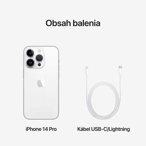 iPhone 14 Pro 128 GB strieborná *Použitý s DPH - Trieda B* iPhone 14 Pro 128 GB strieborná *Použitý s DPH - Trieda B*