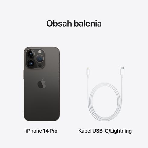 iPhone 14 Pro 256 GB kozmická čierna *Použitý s DPH - Trieda B* iPhone 14 Pro 256 GB kozmická čierna *Použitý s DPH - Trieda B*