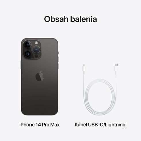iPhone 14 Pro Max 256 GB kozmická čierna *Použitý s DPH - Trieda C* iPhone 14 Pro Max 256 GB kozmická čierna *Použitý s DPH - Trieda C*