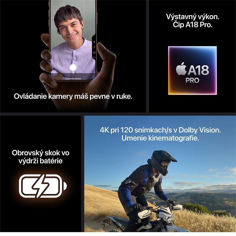 iPhone 16 Pro Max 256 GB prírodný titán *Aktivovaný*