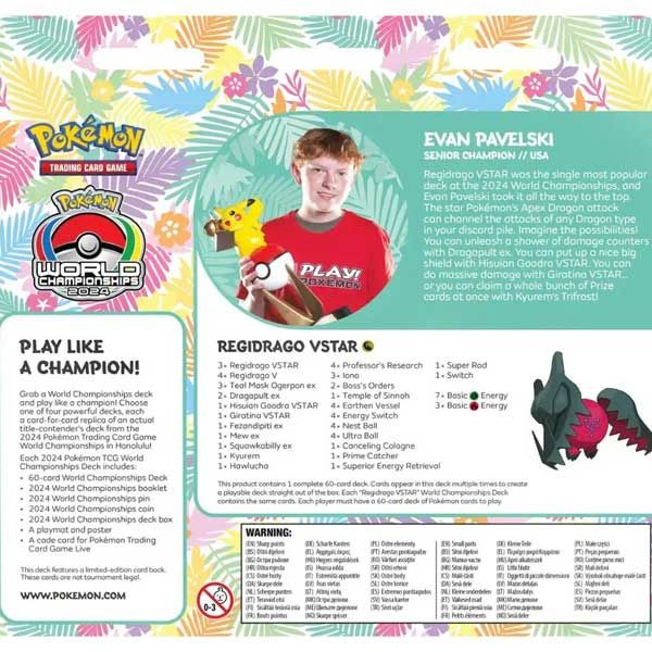 Kartová hra Pokémon TCG World Championships Deck 2024 (Evan Pavelski) Regidrago Ex (Pokémon) Kartová hra Pokémon TCG World Championships Deck 2024 (Evan Pavelski) Regidrago Ex (Pokémon)