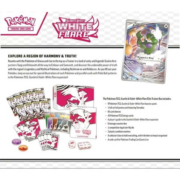 Kartová hra TCG: Scarlet & Violet White Flare Elite Trainer Box (Pokémon)