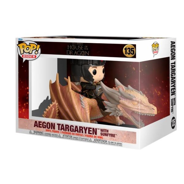 POP! Television: Aegon Targaryen with Sunfyre (House of the Dragons) 13 cm