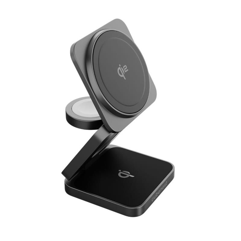 Cubenest Qi2 3v1 Skládací bezdrátová nabíječka SQ312 Pro - černý titan
