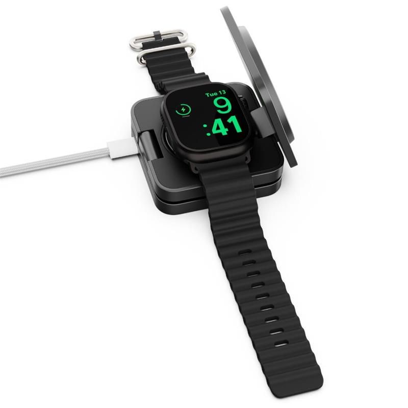 Cubenest Qi2 3v1 Skládací bezdrátová nabíječka SQ312 Pro - černý titan