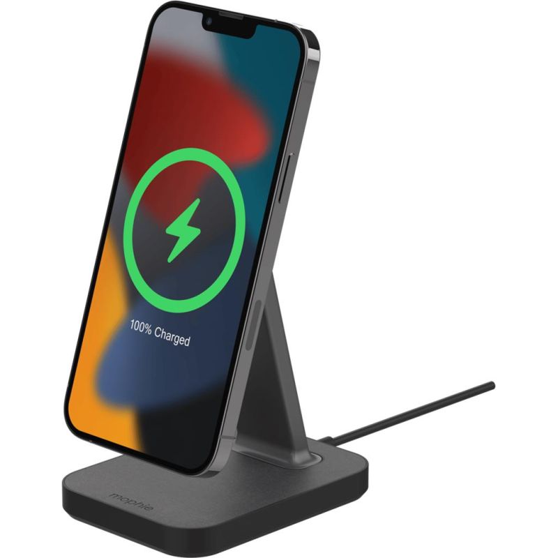 Mophie Snap+ bezdrôtová nabijací stojan 2v1 kompatibilný s MagSafe -čierny