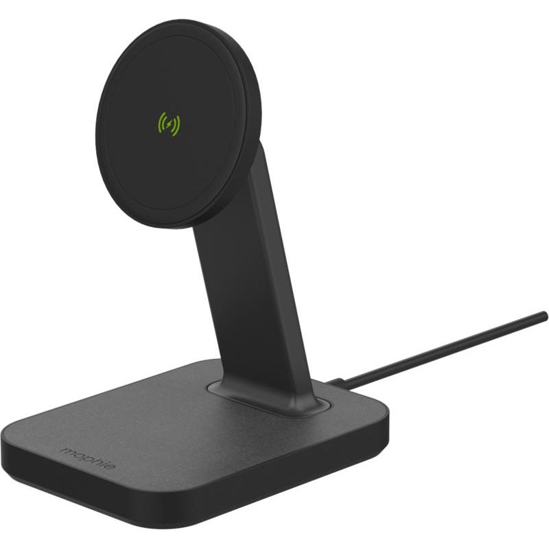 Mophie Snap+ bezdrôtová nabijací stojan 2v1 kompatibilný s MagSafe -čierny