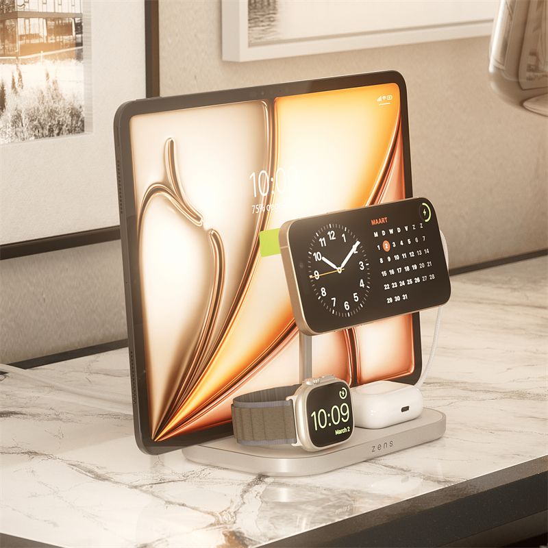 ZENS 4-1 Wireless Charger 60W USB C output