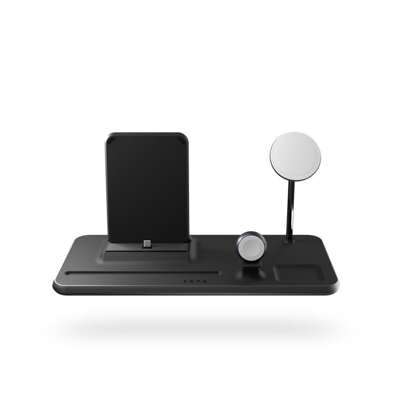 ZENS 4-in-1 iPad + MagSafe wireless charger